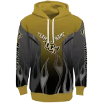 custom ucf knights flame design gold hoodie best selling