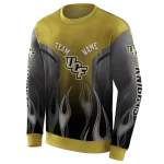 custom ucf knights flame design gold hoodie best selling