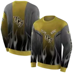 custom ucf knights flame design gold hoodie best selling