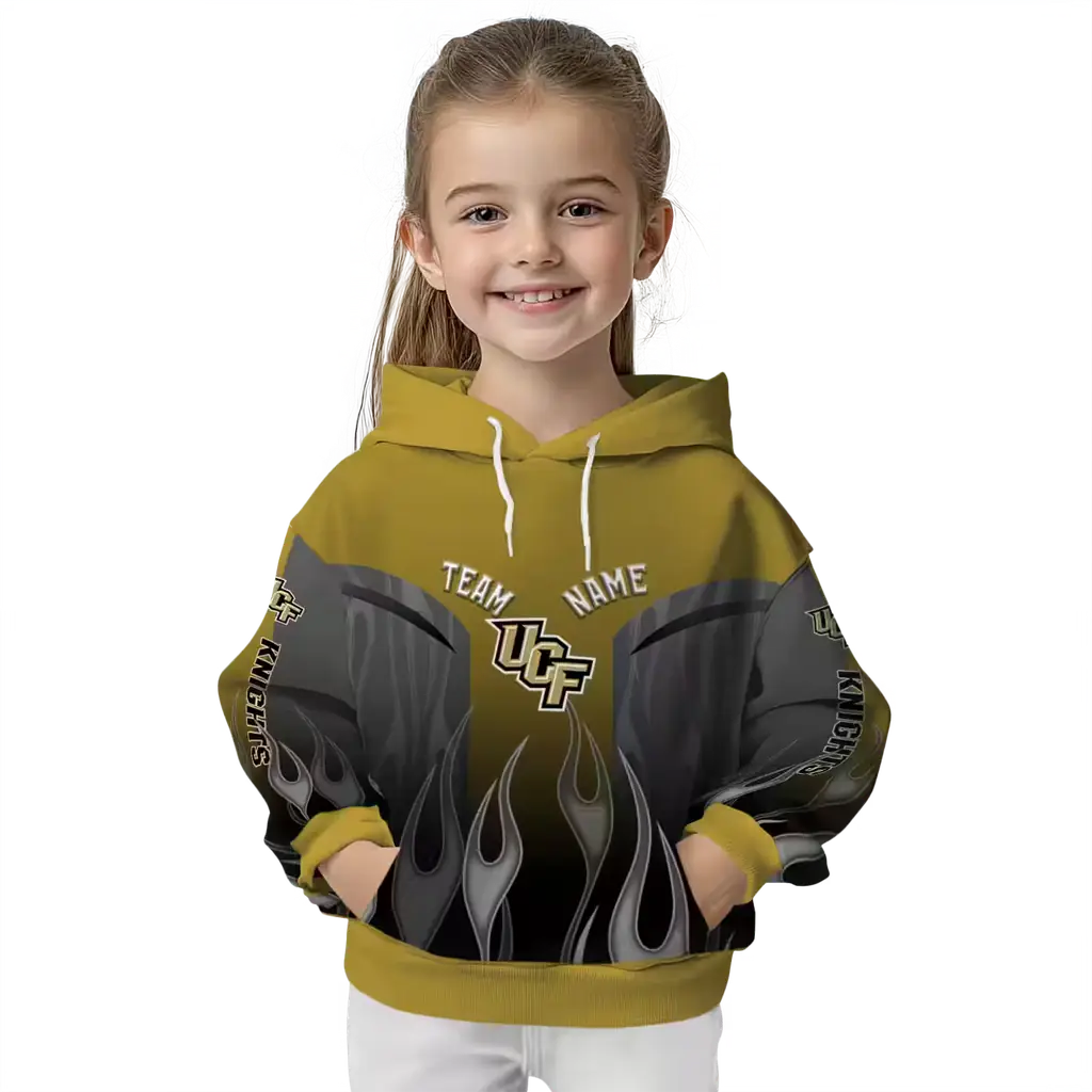 custom ucf knights flame design gold hoodie top rated custom ucf knights flame design gold hoodie top rated