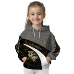 custom ucf knights hexagonal mesh gold black gray hoodie best selling