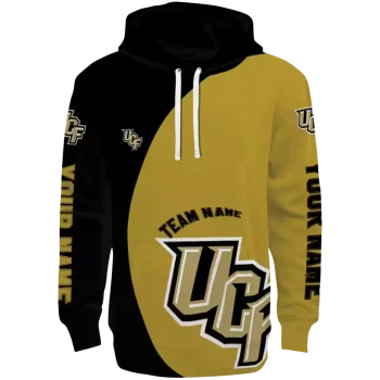 custom ucf knights minimalist design gold black hoodie best selling