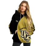 custom ucf knights minimalist design gold black hoodie best selling