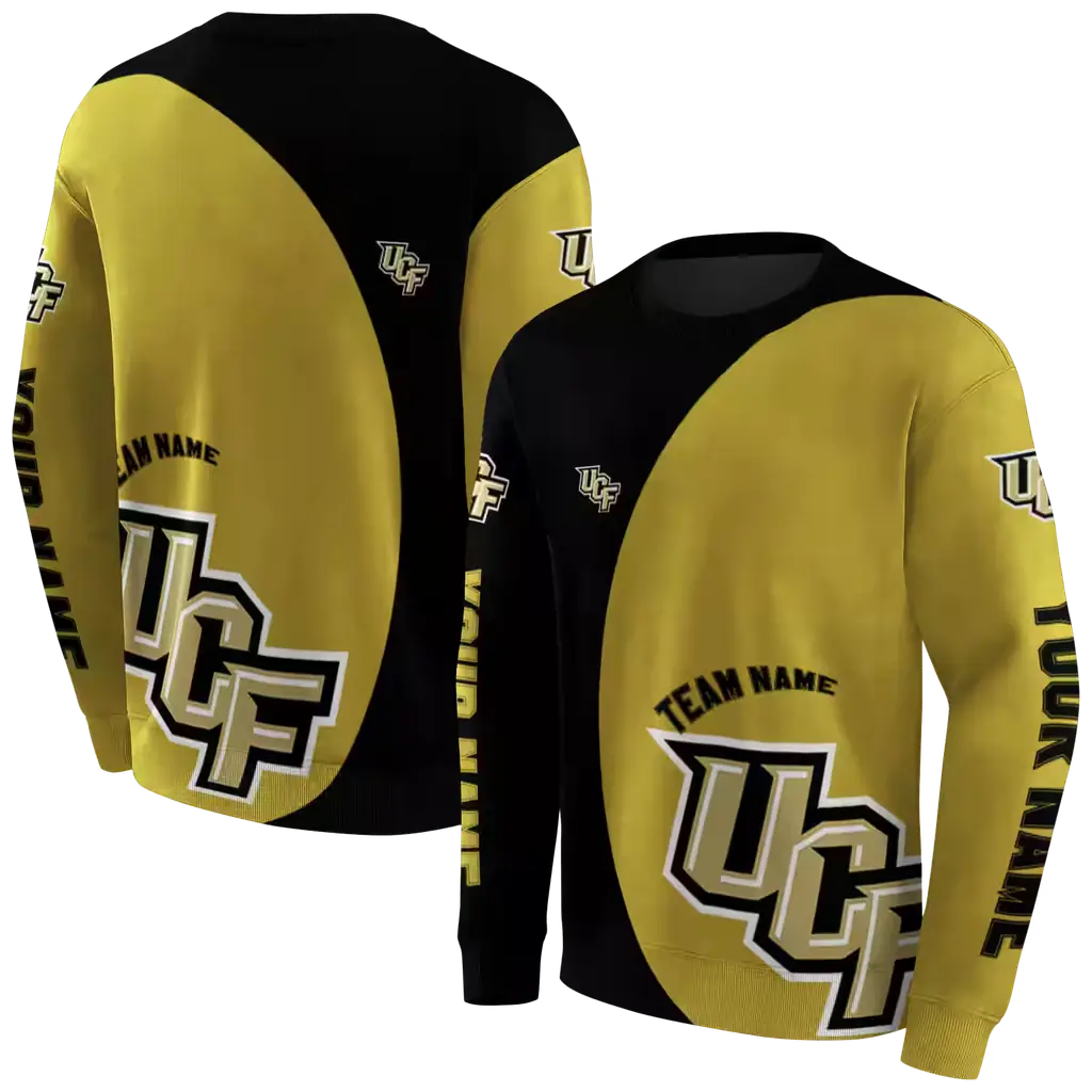 custom ucf knights minimalist design gold black hoodie premium grade custom ucf knights minimalist design gold black hoodie premium grade