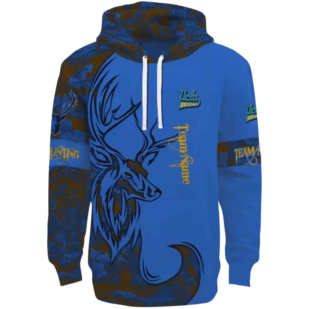 custom ucla bruins deer silhouette blue hoodie best selling custom ucla bruins deer silhouette blue hoodie best selling