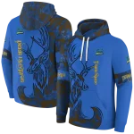 custom ucla bruins deer silhouette blue hoodie best selling