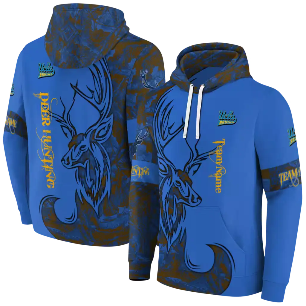 custom ucla bruins deer silhouette blue hoodie fashion forward custom ucla bruins deer silhouette blue hoodie fashion forward