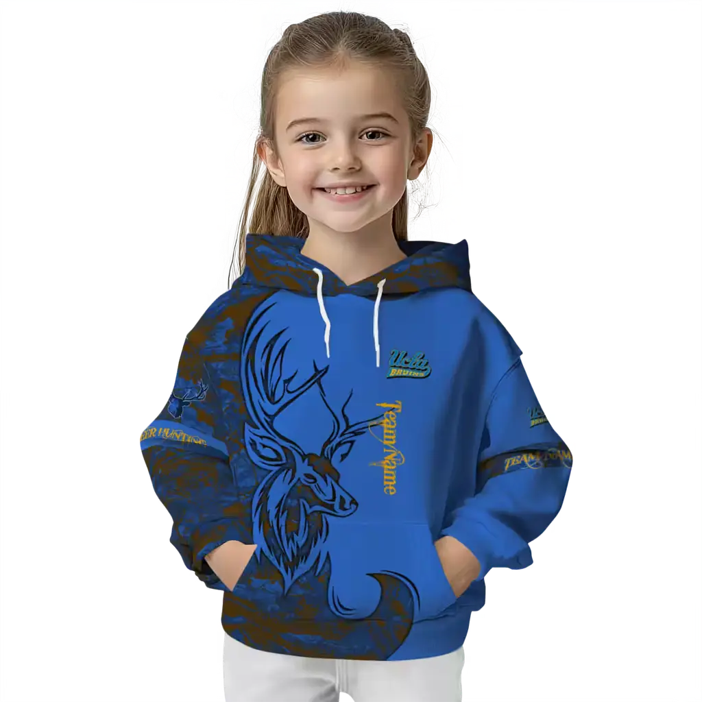 custom ucla bruins deer silhouette blue hoodie top rated custom ucla bruins deer silhouette blue hoodie top rated