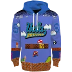 custom ucla bruins mario blue black hoodie best selling