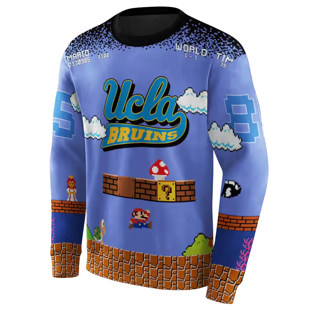 custom ucla bruins mario blue black hoodie new arrival custom ucla bruins mario blue black hoodie new arrival