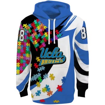 custom ucla bruins puzzle pieces blue hoodie best selling
