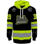 custom ucla bruins safety motif black neon green hoodie best selling