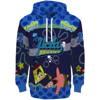 custom ucla bruins spongebob patrick star blue navy hoodie best selling