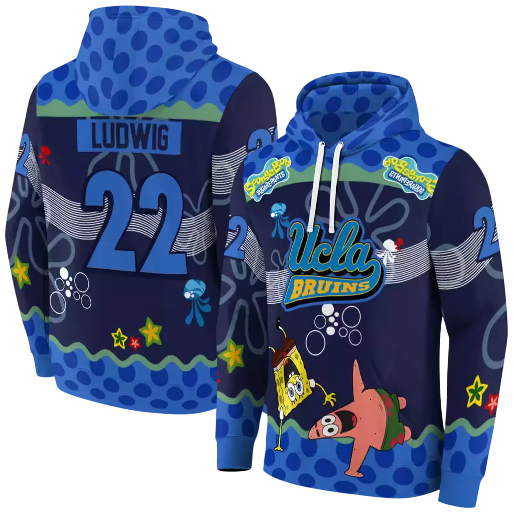 custom ucla bruins spongebob patrick star blue navy hoodie fashion forward custom ucla bruins spongebob patrick star blue navy hoodie fashion forward