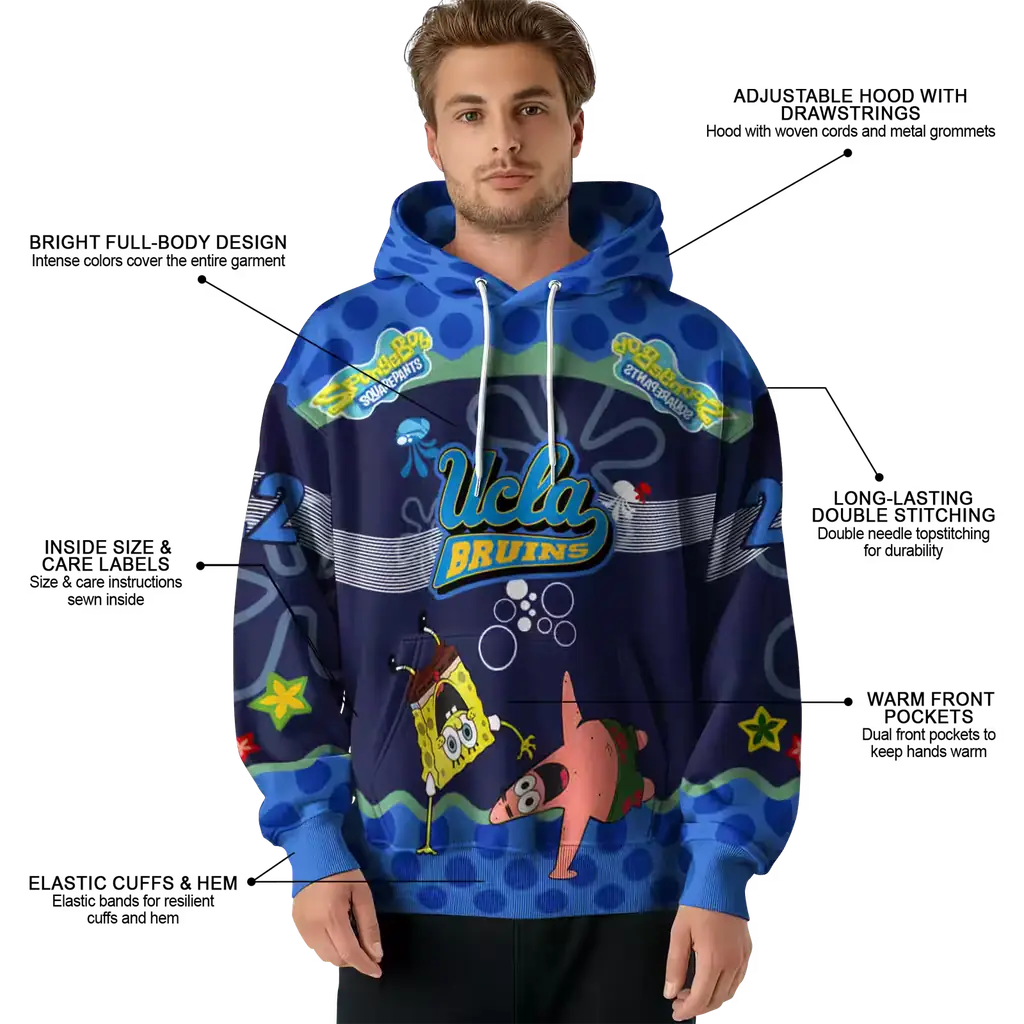 custom ucla bruins spongebob patrick star blue navy hoodie latest model custom ucla bruins spongebob patrick star blue navy hoodie latest model