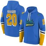 custom ucla bruins striped sleeves blue hoodie best selling