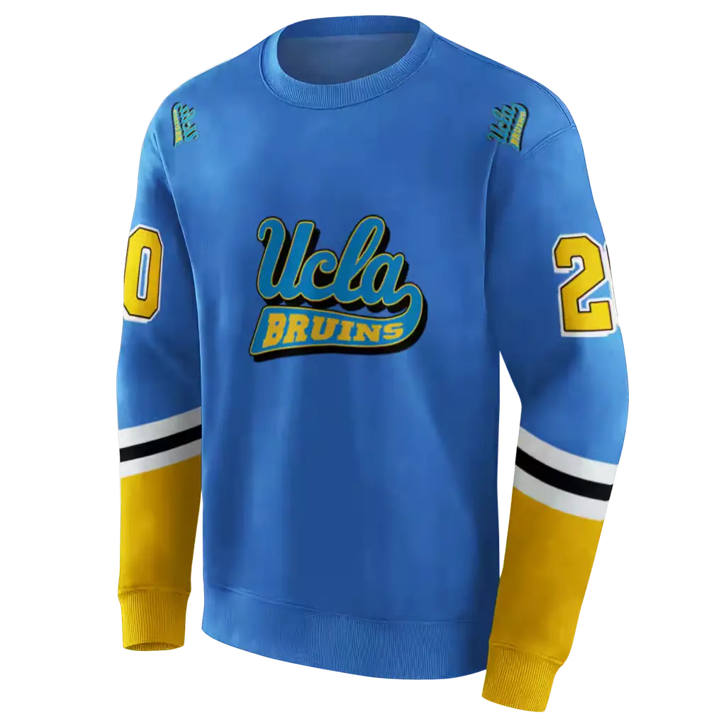 custom ucla bruins striped sleeves blue hoodie new arrival custom ucla bruins striped sleeves blue hoodie new arrival