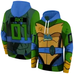 custom ucla bruins superhero armor blue green hoodie best selling
