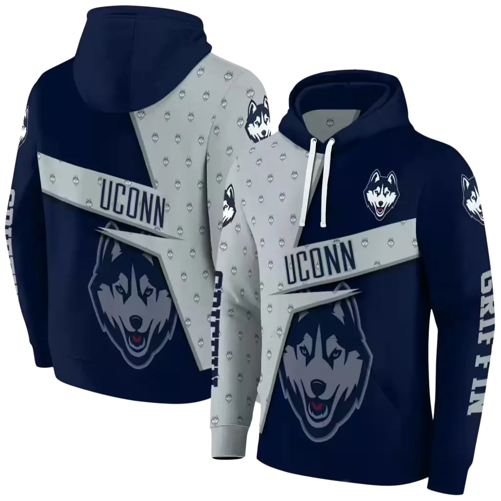 custom uconn huskies abstract shape blue hoodie fashion forward custom uconn huskies abstract shape blue hoodie fashion forward