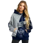 custom uconn huskies abstract shape blue hoodie best selling