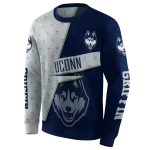 custom uconn huskies abstract shape blue hoodie best selling