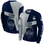 custom uconn huskies abstract shape blue hoodie best selling