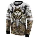 custom uconn huskies forest silhouette hoodie best selling