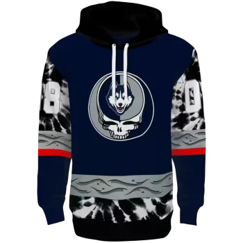 custom uconn huskies grateful vibes blue hoodie best selling