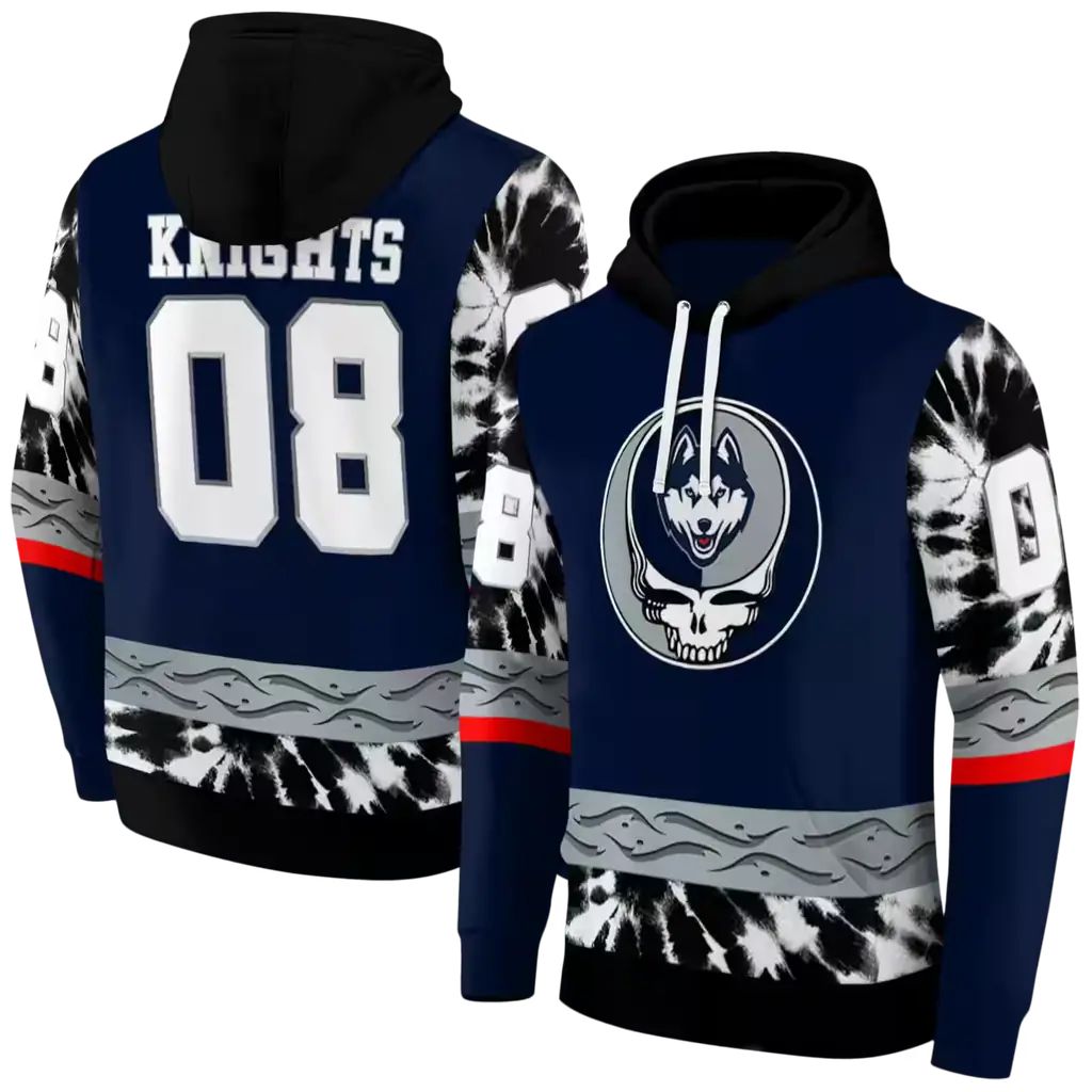custom uconn huskies grateful vibes blue hoodie fashion forward custom uconn huskies grateful vibes blue hoodie fashion forward