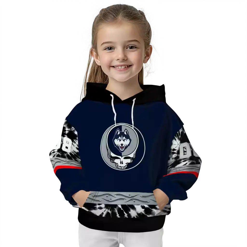 custom uconn huskies grateful vibes blue hoodie top rated custom uconn huskies grateful vibes blue hoodie top rated