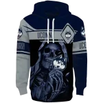 custom uconn huskies grim reaper blue black hoodie best selling