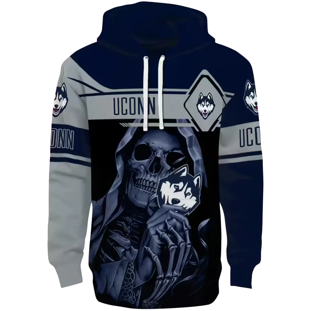 custom uconn huskies grim reaper blue black hoodie best selling custom uconn huskies grim reaper blue black hoodie best selling