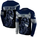 custom uconn huskies grim reaper blue black hoodie best selling