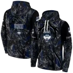 custom uconn huskies hunting theme blue black hoodie best selling
