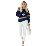 custom uconn huskies rainbow stripes blue hoodie best selling