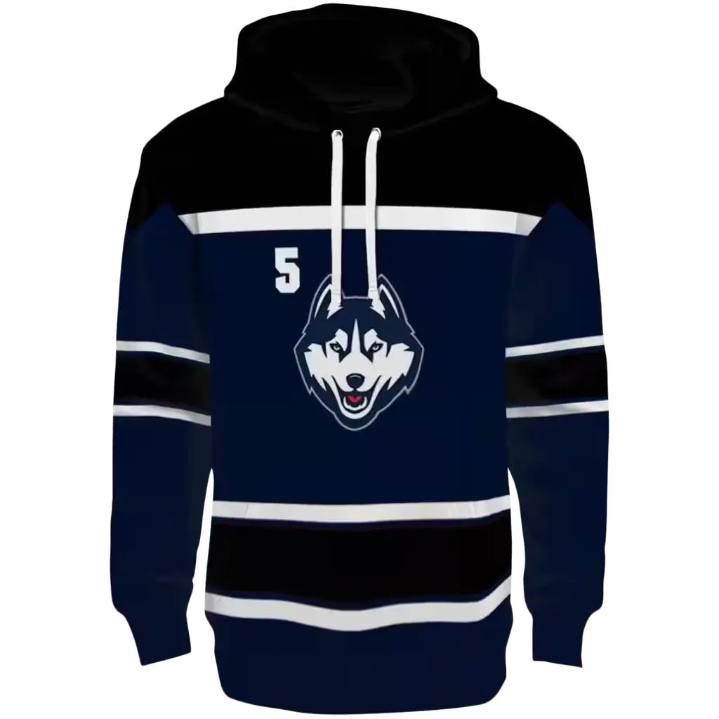 custom uconn huskies striped pattern blue hoodie best selling custom uconn huskies striped pattern blue hoodie best selling