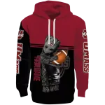 custom umass minutemen baby groot red black hoodie best selling