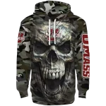 custom umass minutemen camo skull hoodie best selling