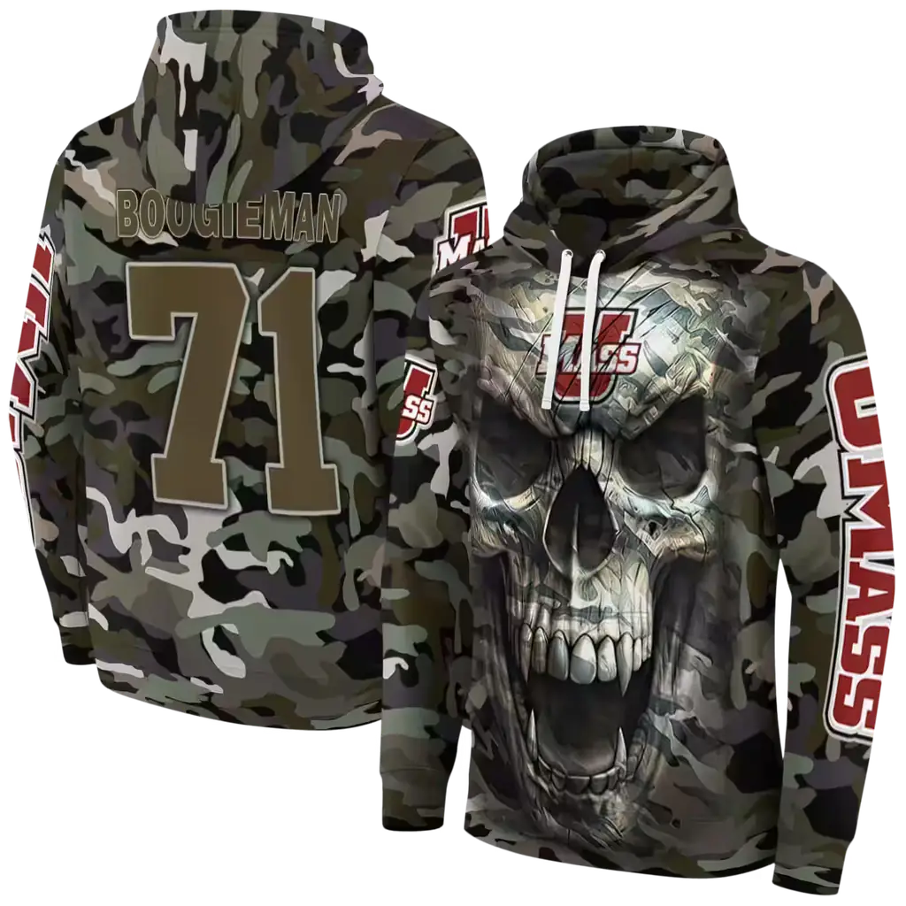custom umass minutemen camo skull hoodie fashion forward custom umass minutemen camo skull hoodie fashion forward