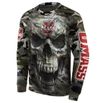 custom umass minutemen camo skull hoodie best selling