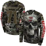 custom umass minutemen camo skull hoodie best selling