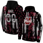 custom umass minutemen distressed flag red black hoodie best selling