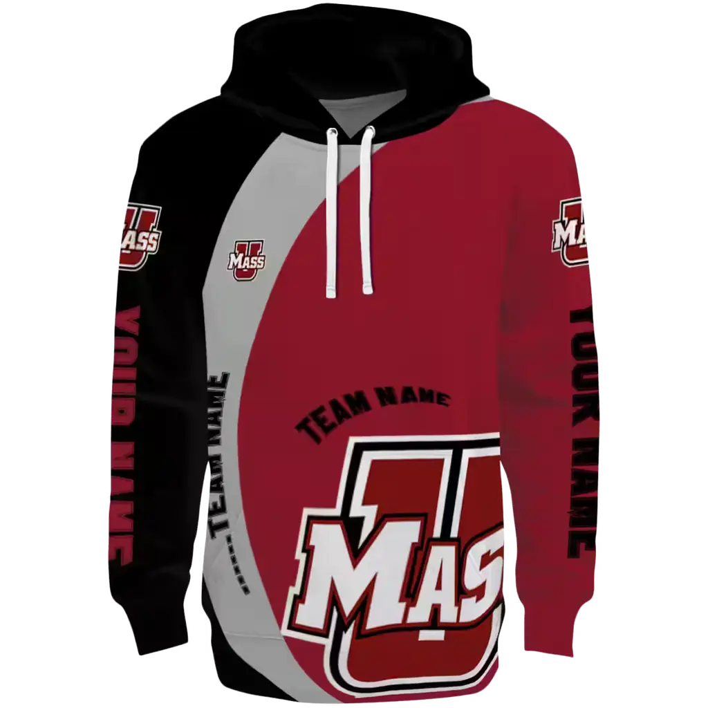 custom umass minutemen minimalist design red black hoodie best selling custom umass minutemen minimalist design red black hoodie best selling