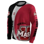 custom umass minutemen minimalist design red black hoodie best selling