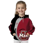 custom umass minutemen minimalist design red black hoodie best selling