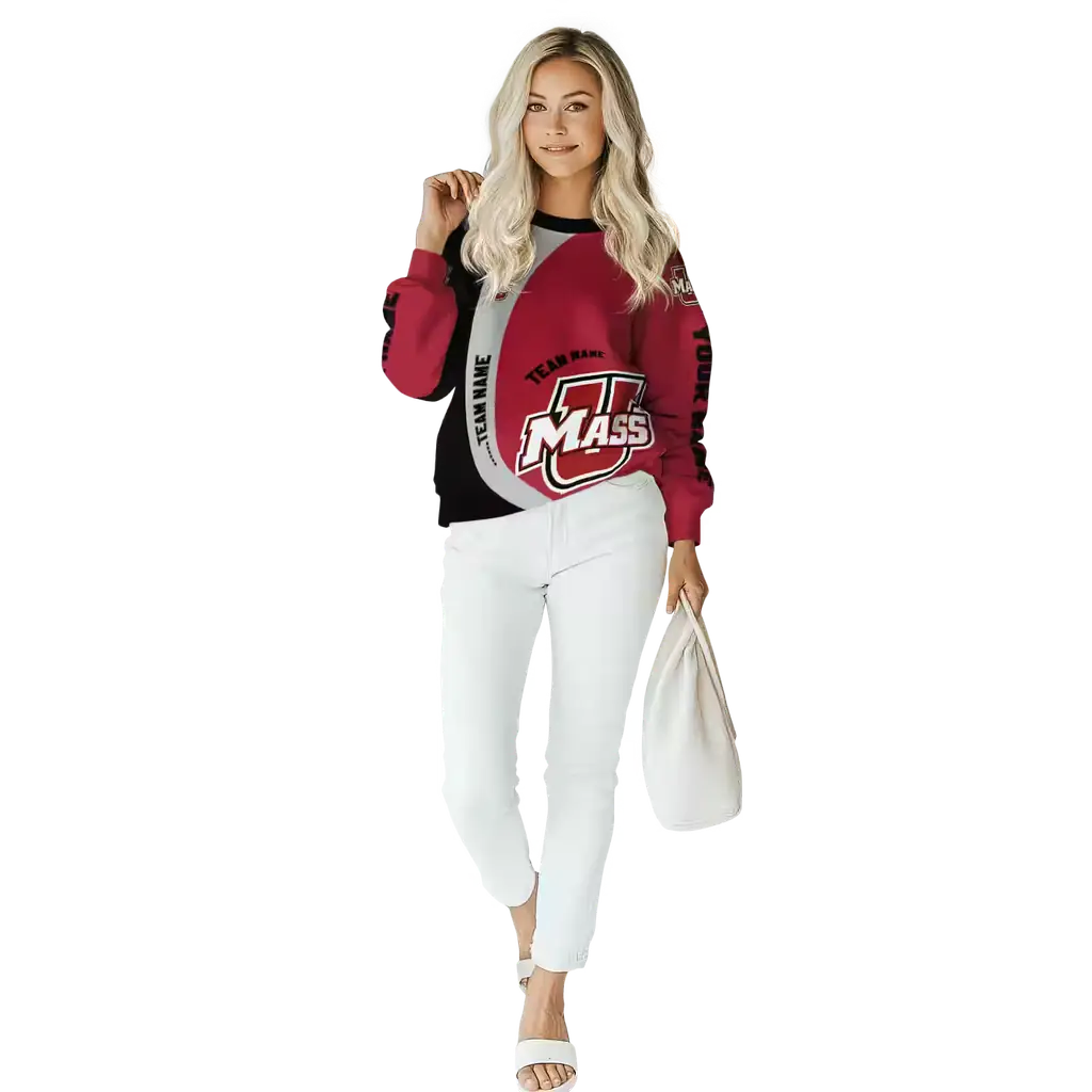 custom umass minutemen minimalist design red black hoodie trendy custom umass minutemen minimalist design red black hoodie trendy