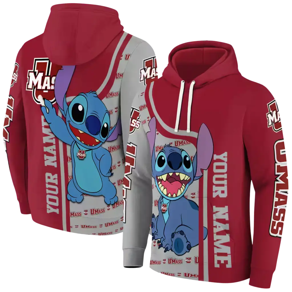 custom umass minutemen stitch red hoodie fashion forward custom umass minutemen stitch red hoodie fashion forward