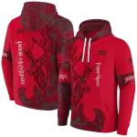custom unlv rebels deer silhouette red hoodie best selling