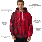 custom unlv rebels deer silhouette red hoodie best selling