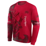 custom unlv rebels deer silhouette red hoodie best selling